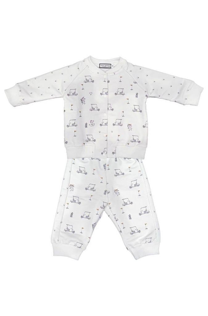 Костюм «Гольф» (бомбер и джоггеры), белый