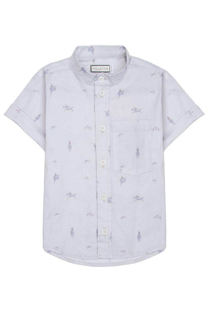 Рубашка с коротким рукавом с всадниками Поло