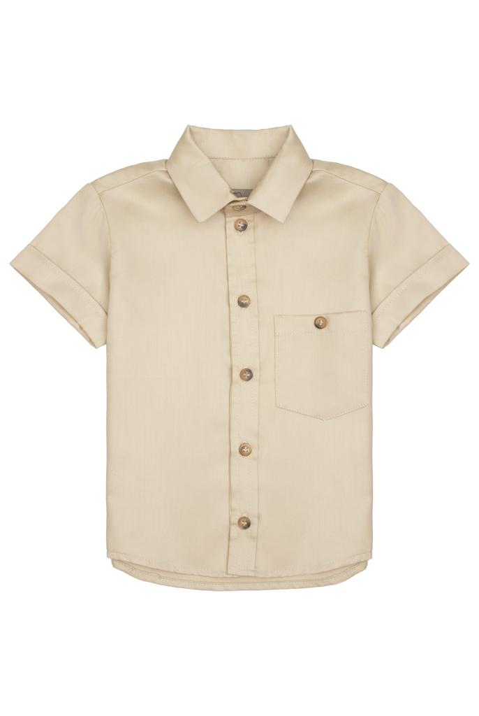 Рубашка с коротким рукавом, солома