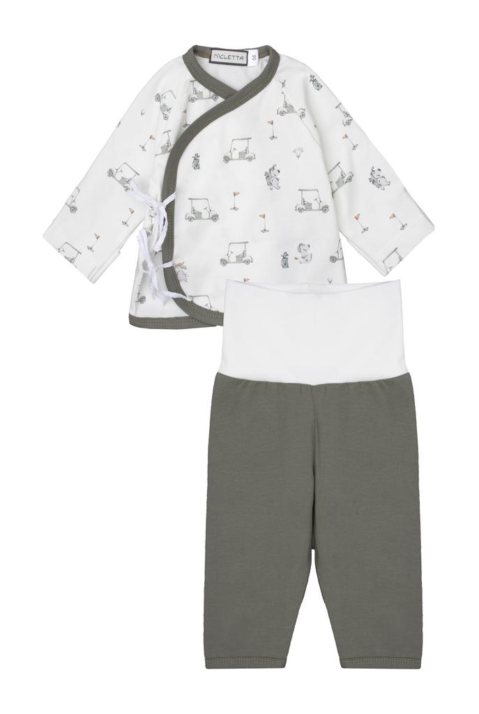 Костюм "Машинки гольф" (джоггеры и кимоно)