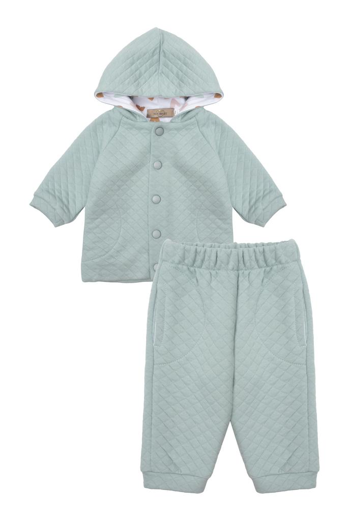 Костюм бомбер и джоггеры, утепленный, тифани