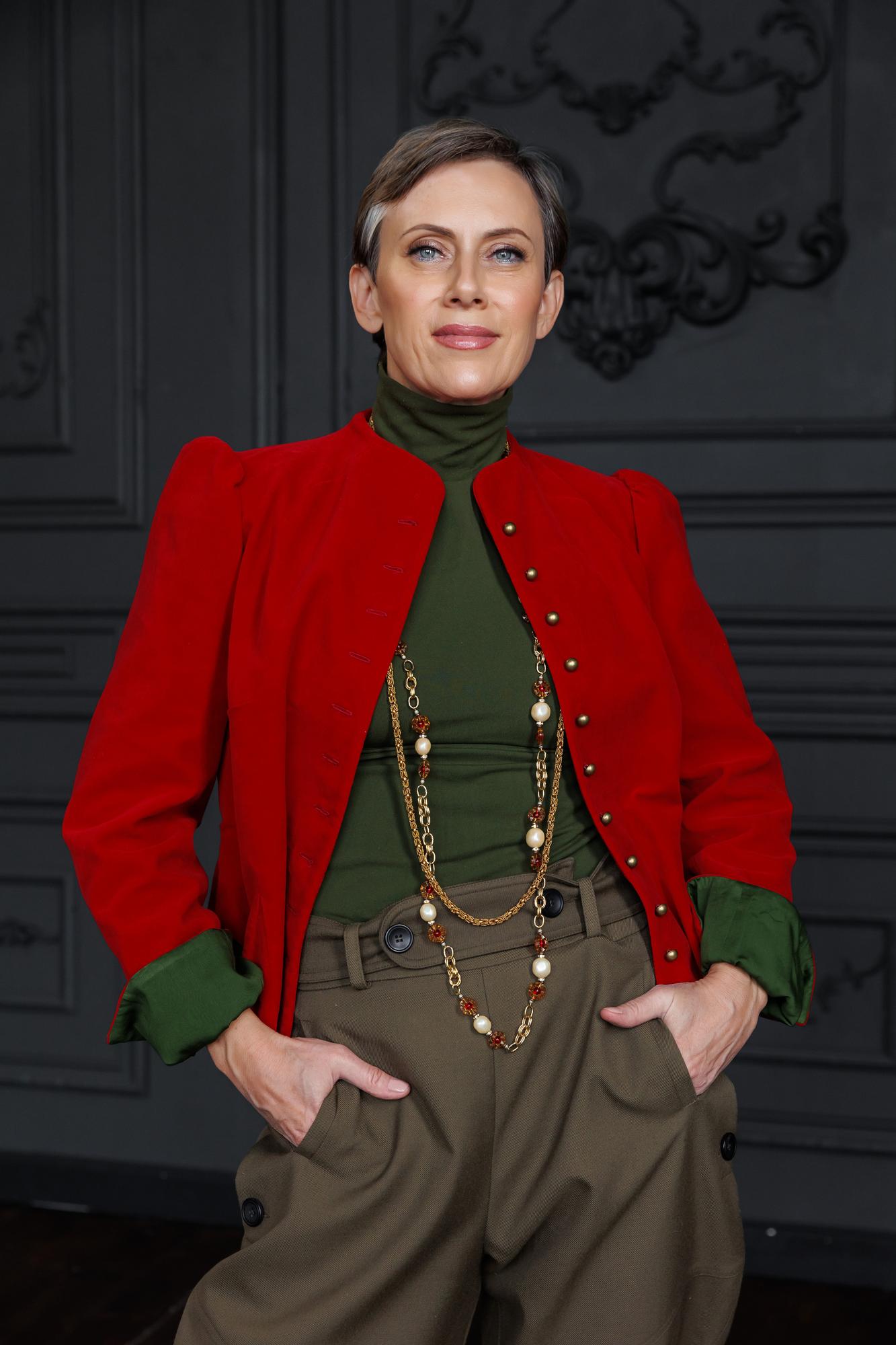 Жакет-клин из винтажного бархата