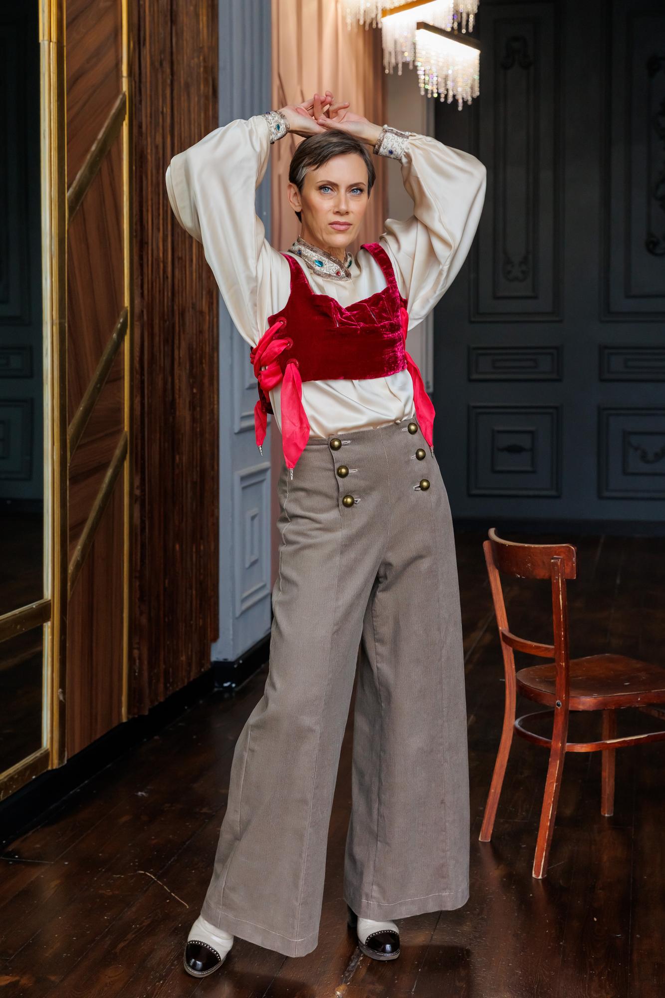 Брюки из вельвета