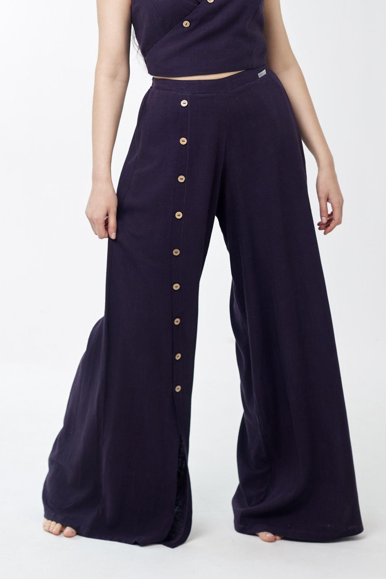 Брюки Натура баклажан