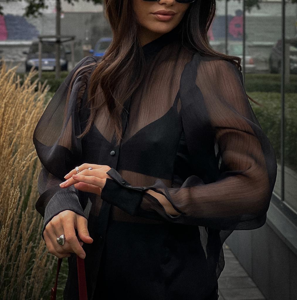 Органза с крэш-эффектом