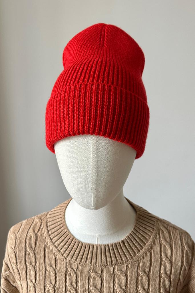 Шапка Красная 100% меринос