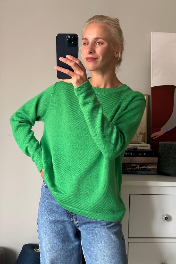 Лонгслив Зеленый 100% меринос