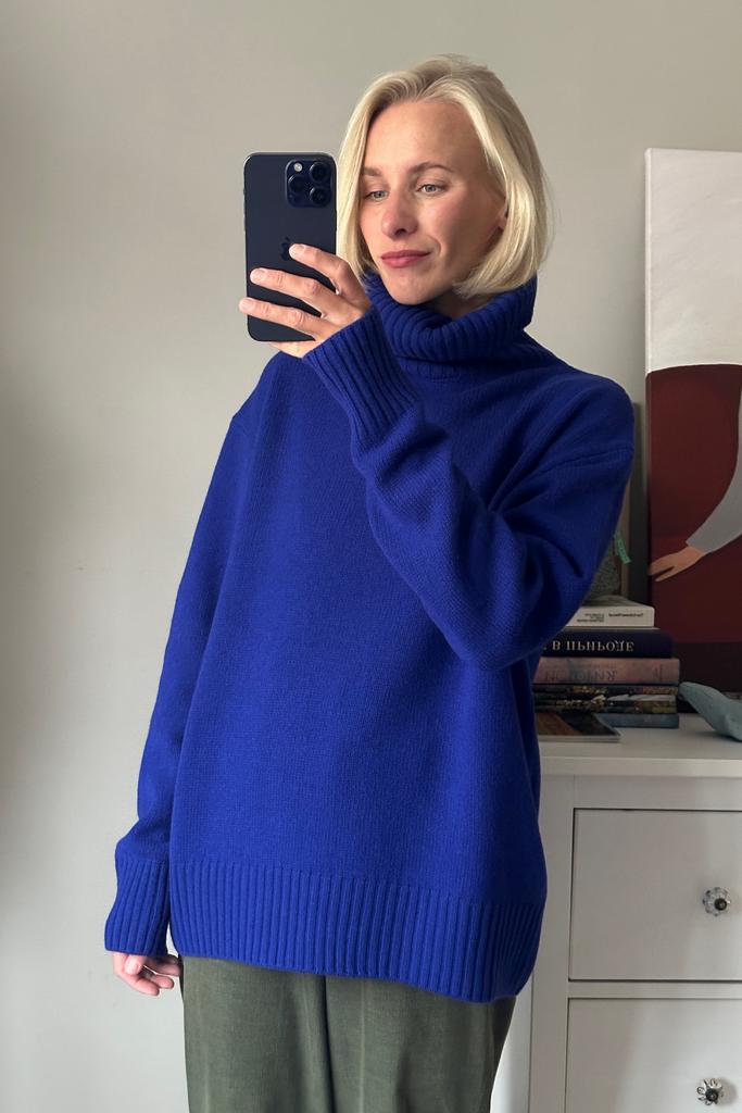 Свитер Синий 100% меринос