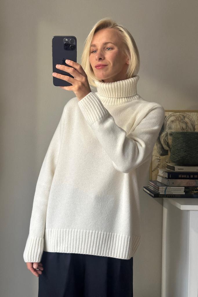 Свитер Белый 100% меринос