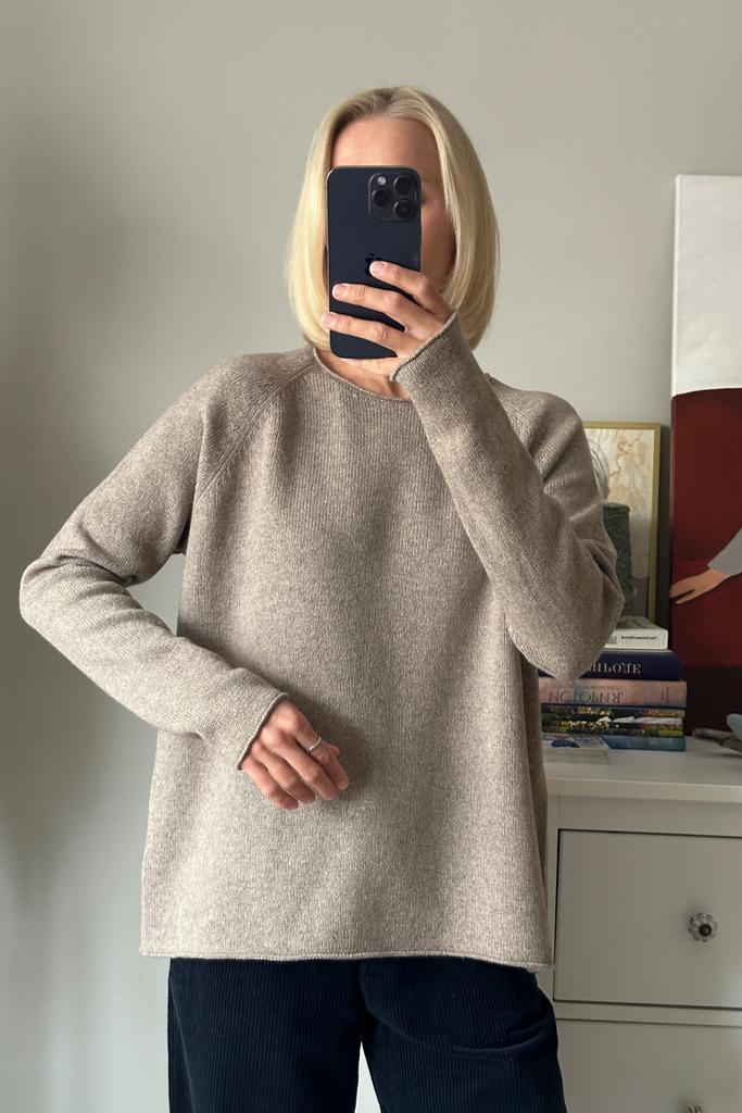 Лонгслив Тауп меринос с яком