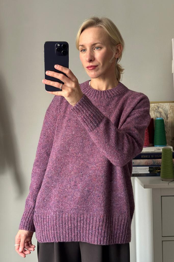 Джемпер Твид Сиреневый