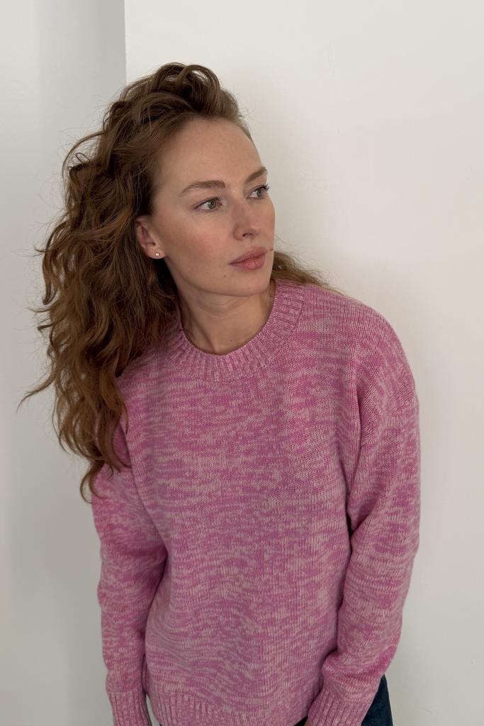 Джемпер Mouliné Pink 100% меринос