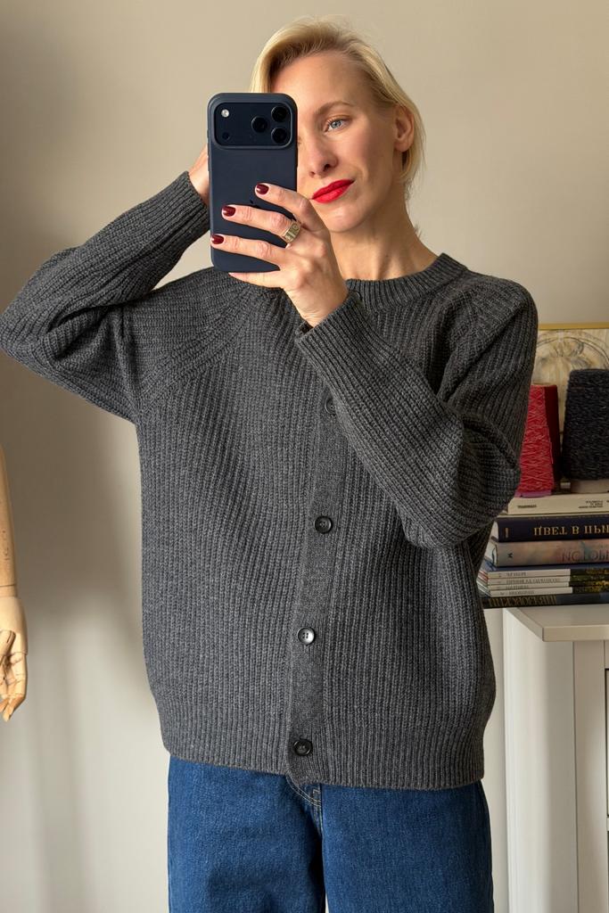 Кардиган Серый 100% меринос