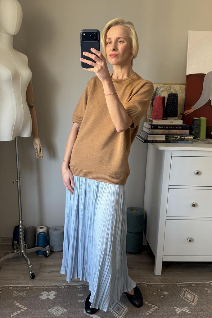 Футболка Кэмел меринос/шёлк/кашемир