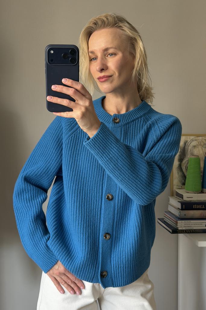 Кардиган Синий 100% меринос