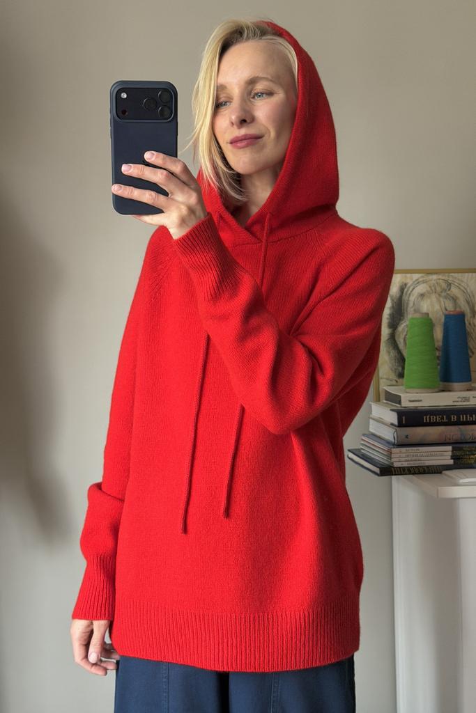 Худи Красное 100% меринос