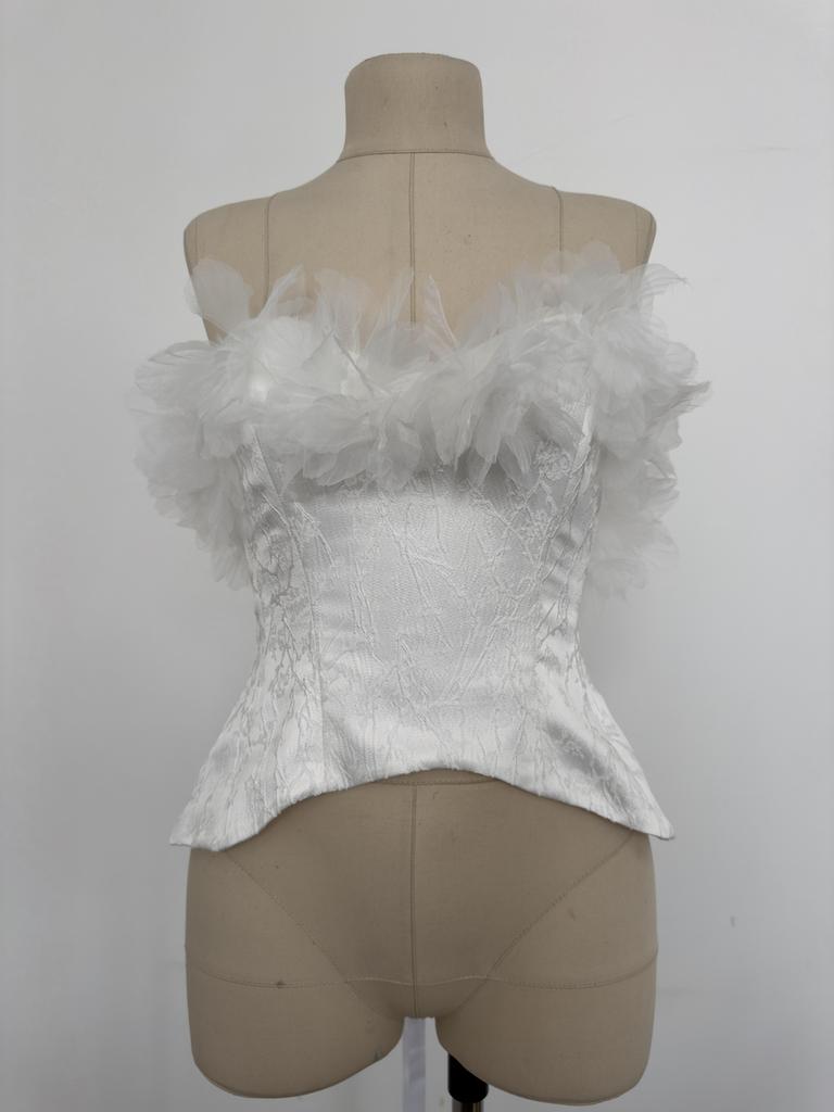 Корсет жаккард цветы