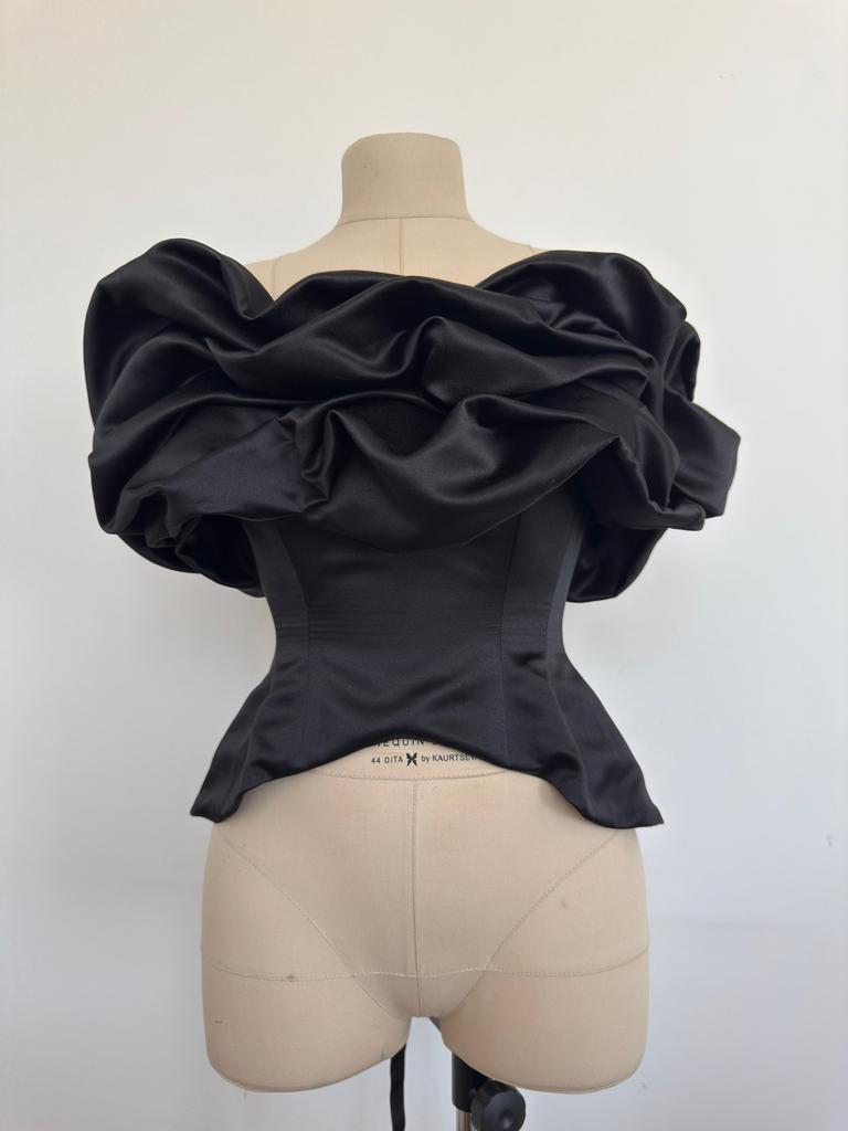 Корсет вивьен со съемной драпировкой