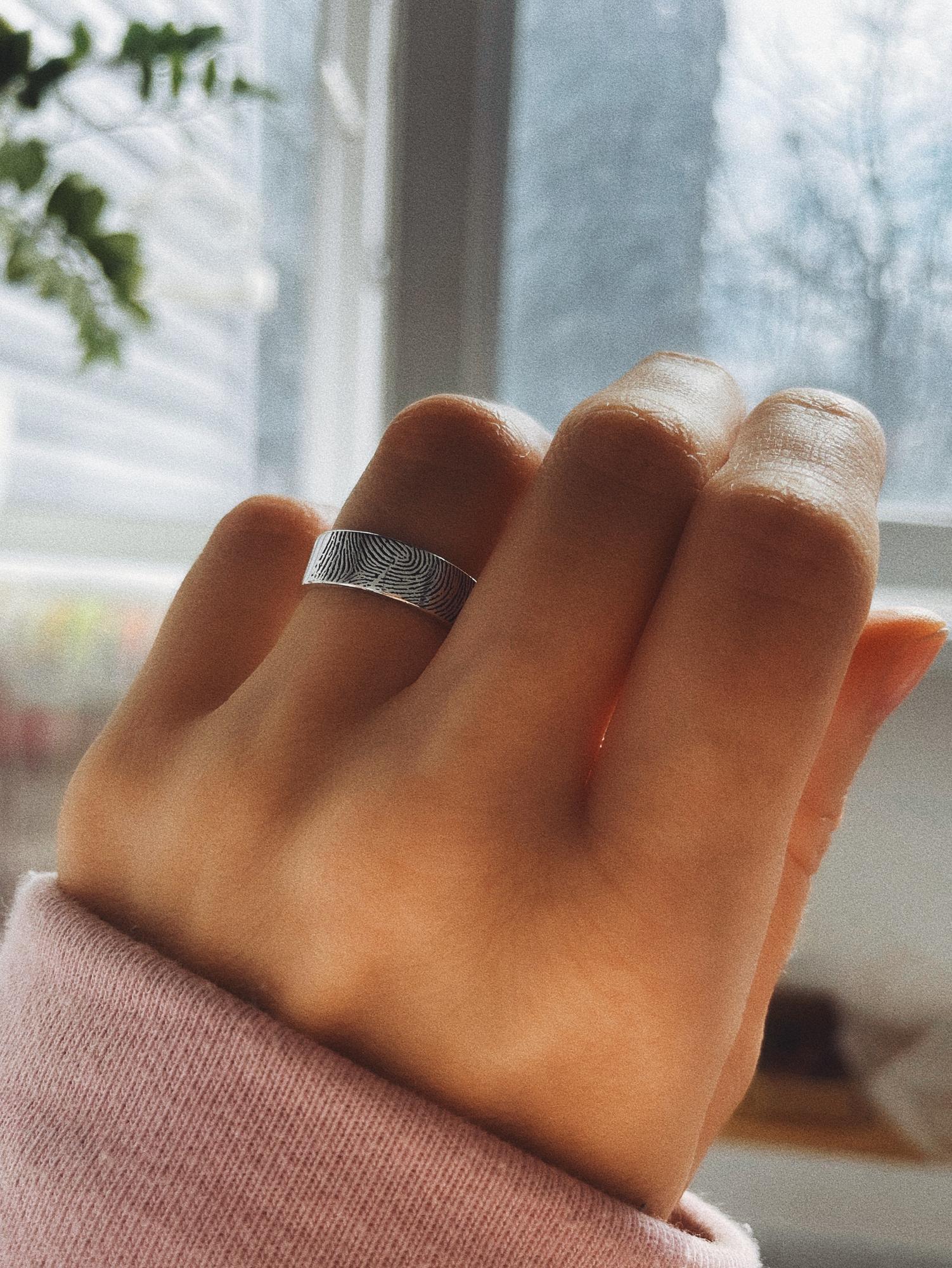 КОЛЬЦО С ОТПЕЧАТКОМ ПАЛЬЦА, М