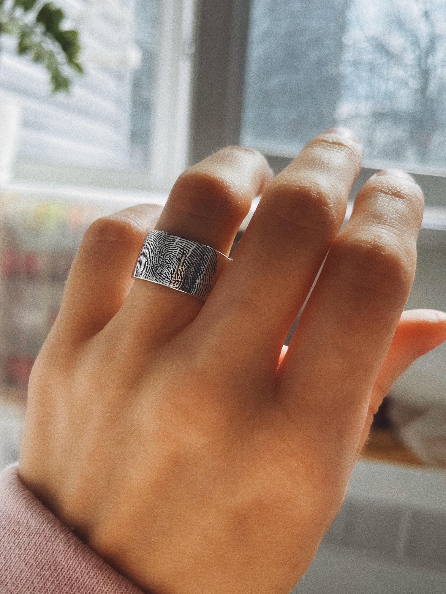 КОЛЬЦО С ОТПЕЧАТКОМ ПАЛЬЦА, XL