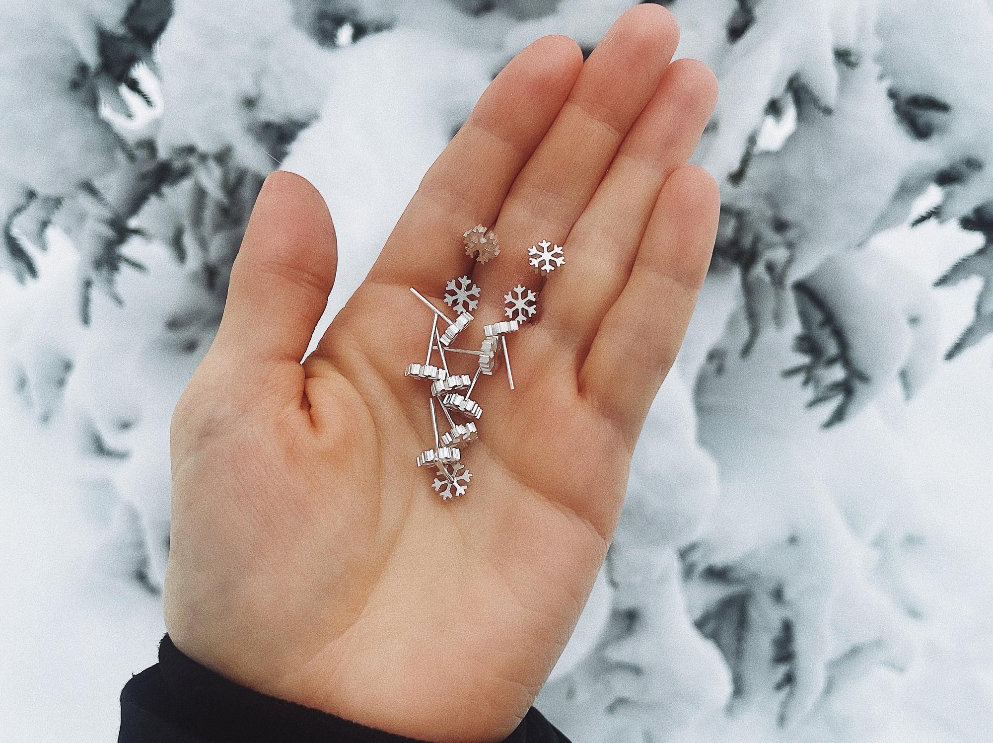 СЕРЬГИ СНЕЖИНКА