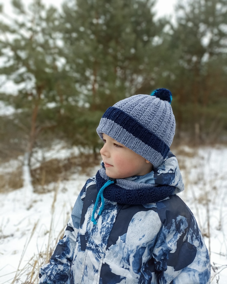 МК 2в1 Шапка и снуд