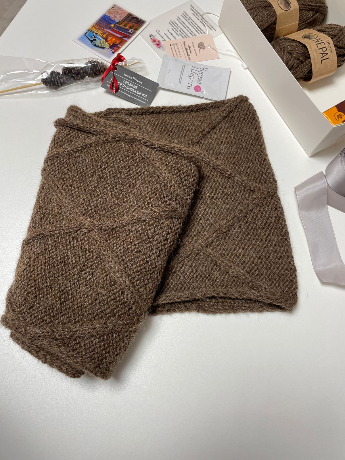 Снуд вязаный