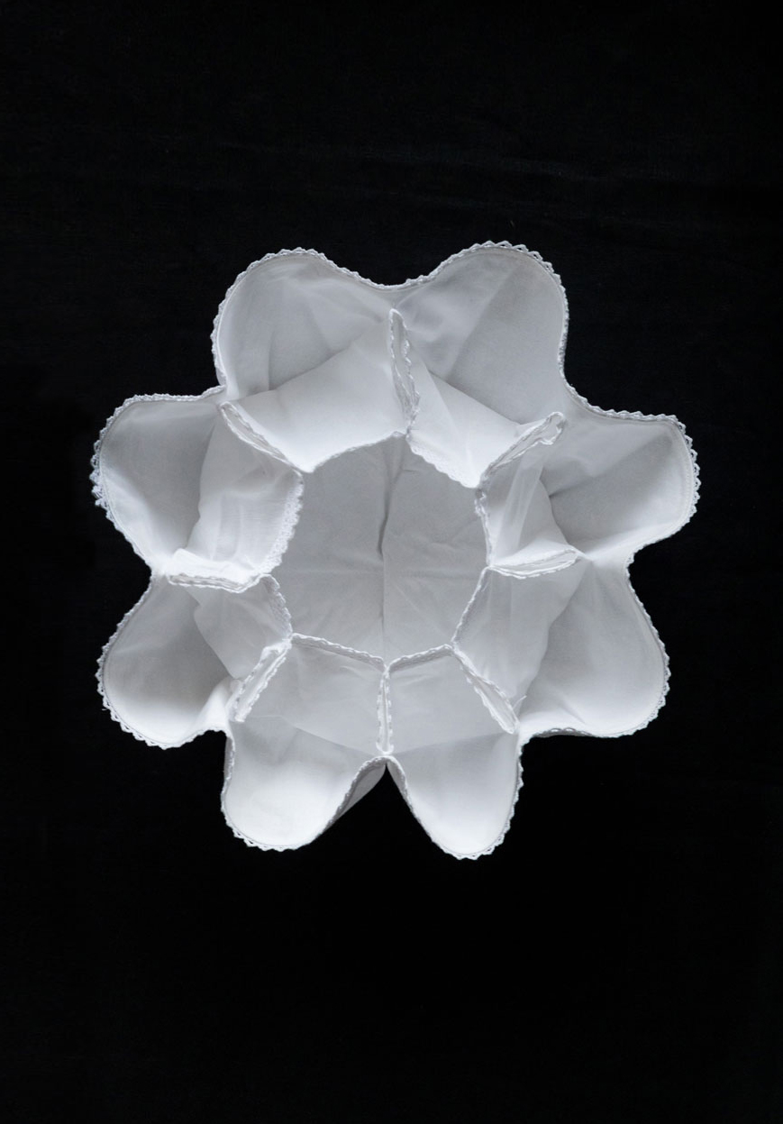 Cалфетка хлопковая круглая  двойная