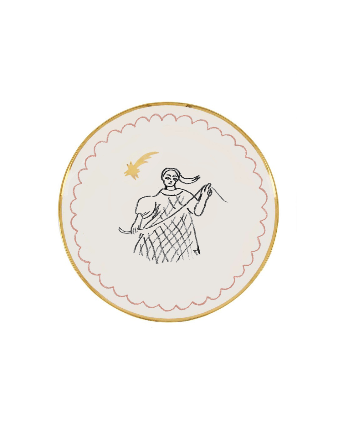 Сервировочное блюдо "Золотые нити"