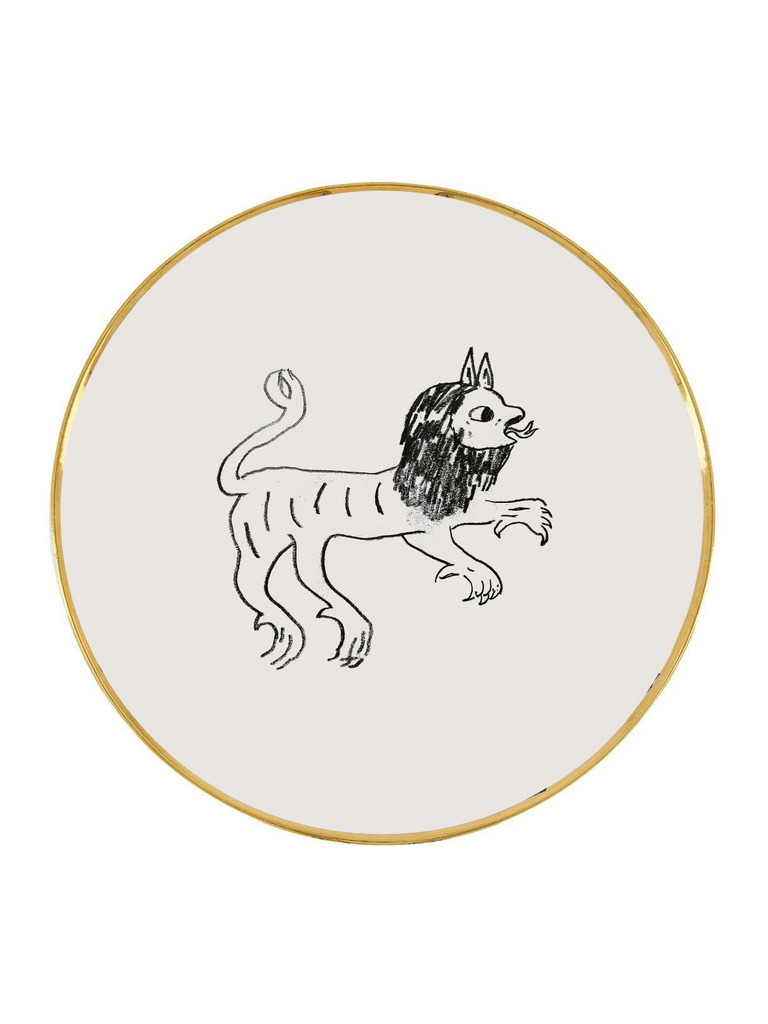 Десертная тарелка "Индрик-зверь"