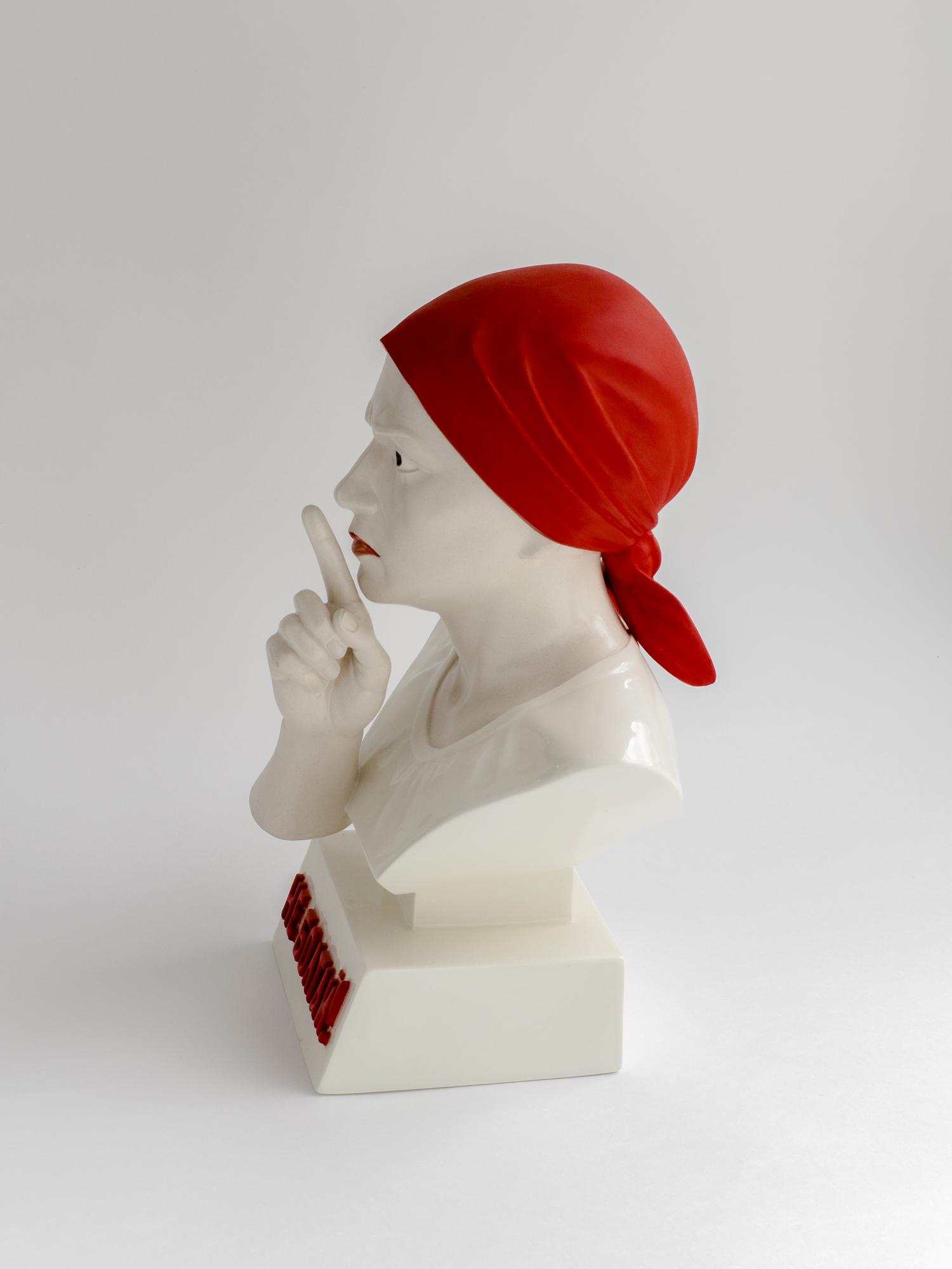 СКУЛЬПТУРА "НЕ БОЛТАЙ"_ЛОТ 02