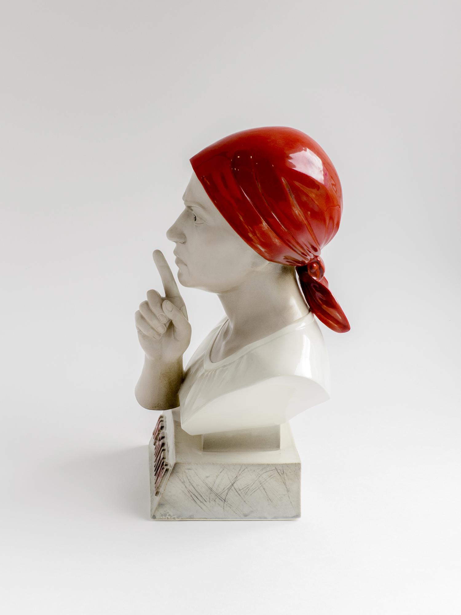 СКУЛЬПТУРА "НЕ БОЛТАЙ"_ЛОТ 03