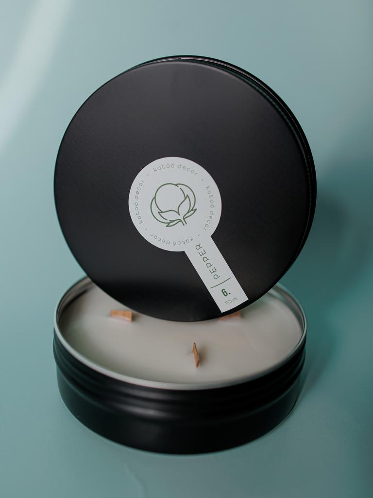 Свеча SLIM 110 мл черная