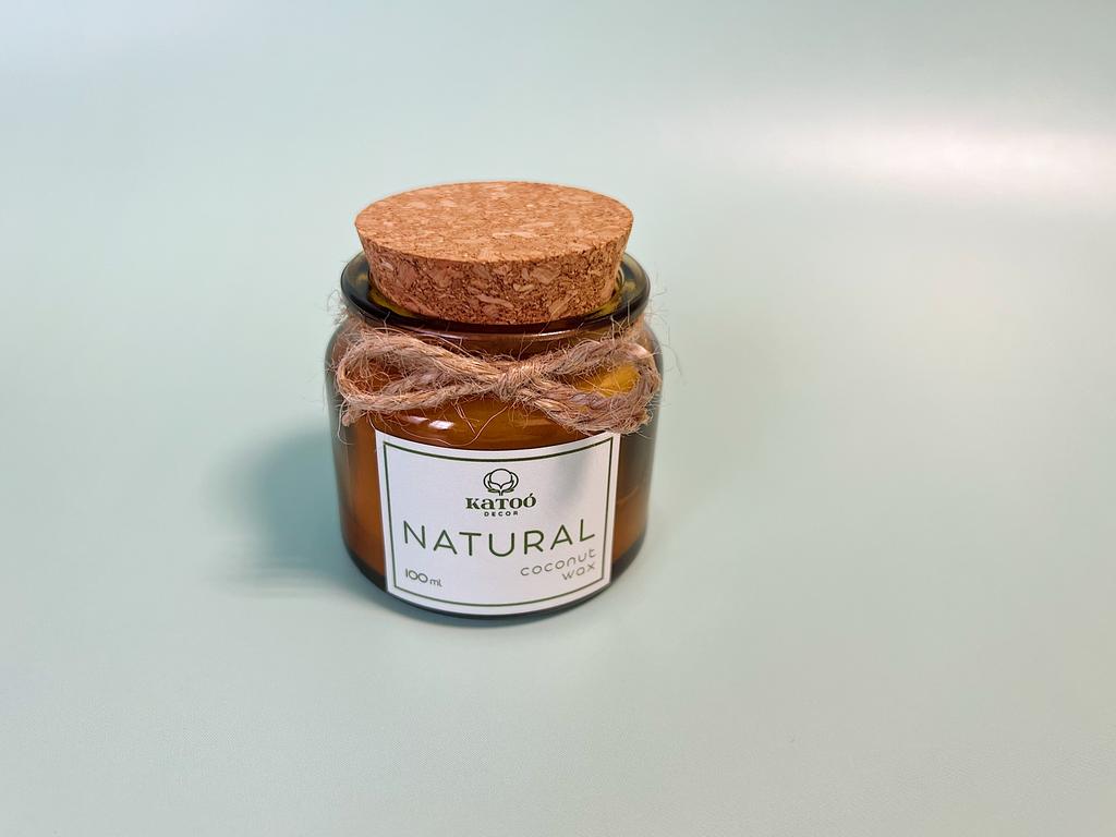 Свеча KATOO deco NATURAL без отдушки, без запаха, 100ml