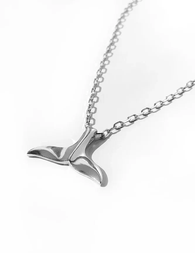 Серебряное колье кит "Ocean"