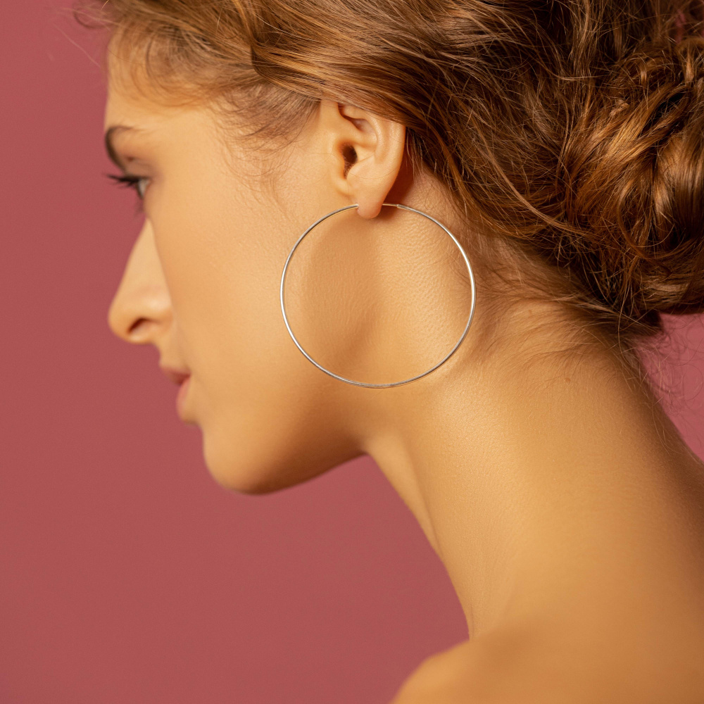 Серьги-конго Dafna 60 мм