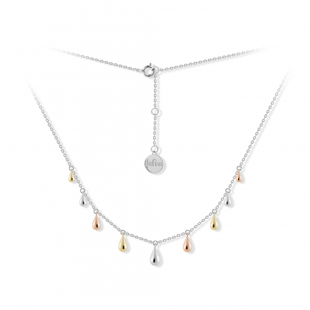 Чокер "Девять разноцветных капель"