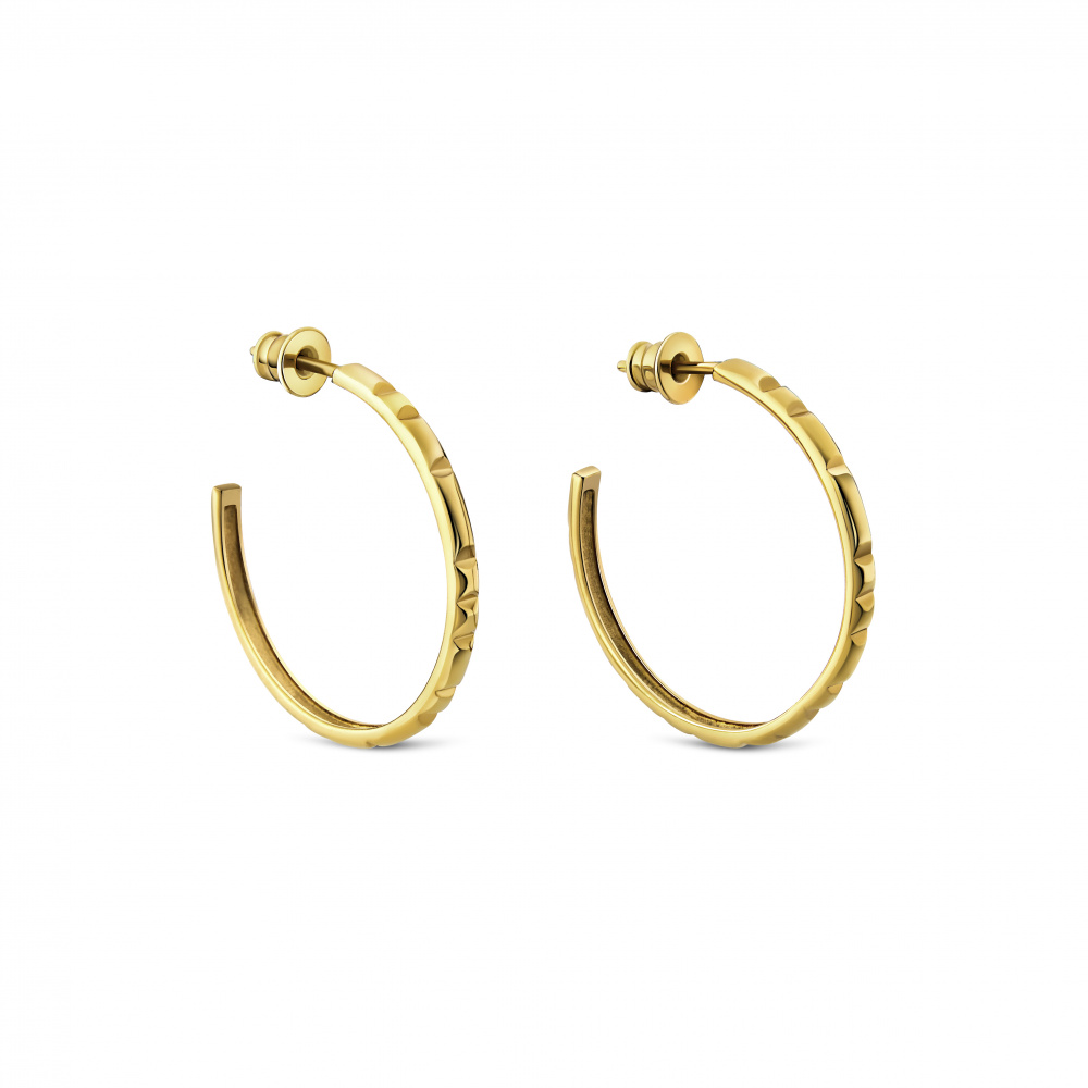 Серьги-конго "Конфетки" в покрытии золотом