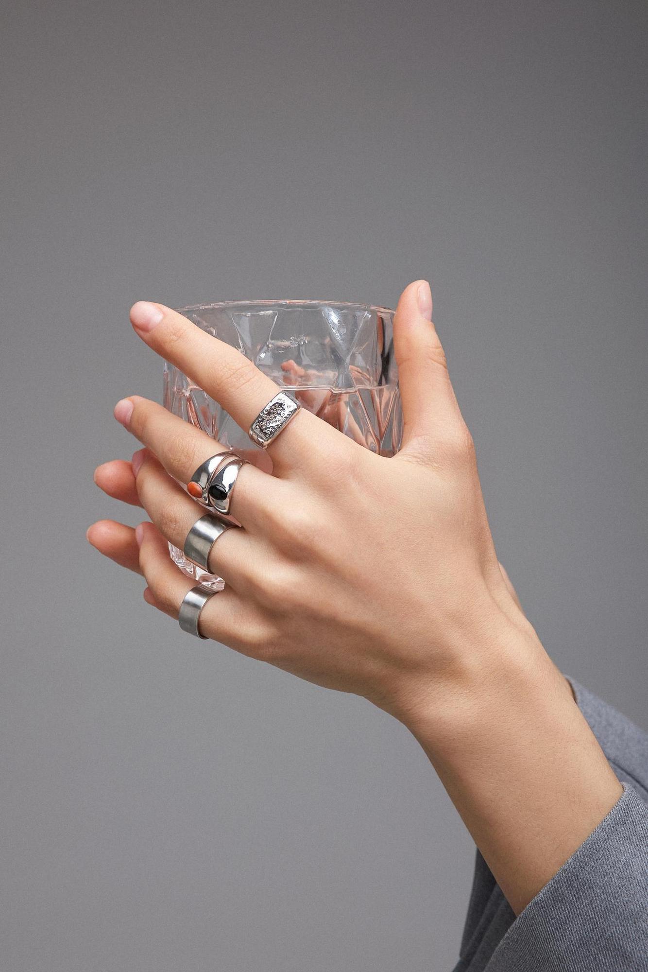 Кольцо 7 Crystals с топазом и хризолитом