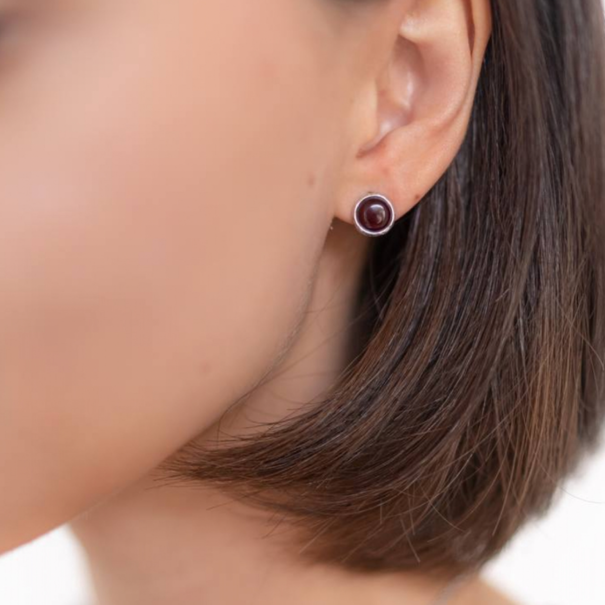 Серьги E20002RV с натуральным янтарем