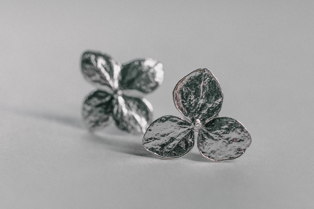 Пусеты Гортензия медиум