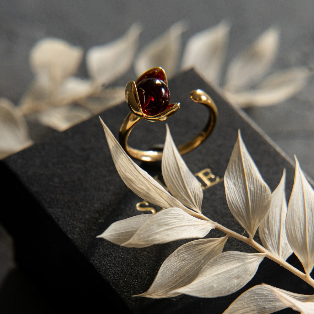 Кольцо R10001ZK с позолотой