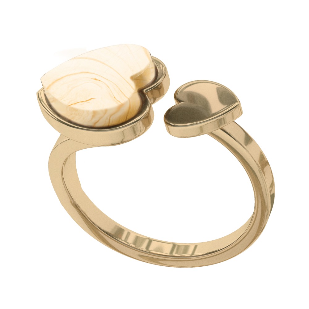 Кольцо R9201ZM с позолотой