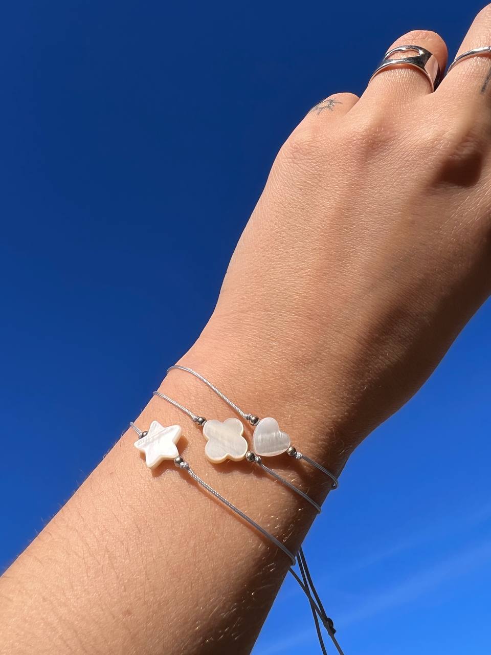Браслет с натуральным перламутром