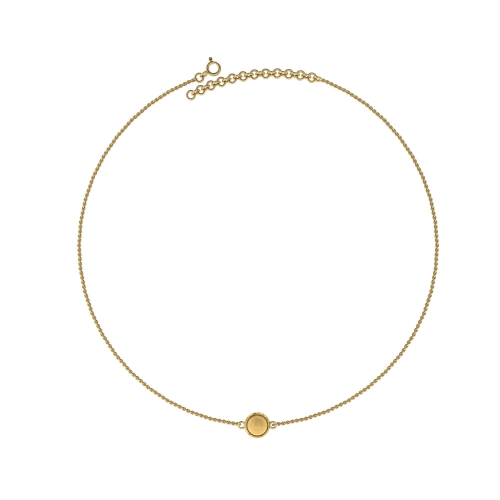 Колье из натурального молочного янтаря N20002ZM