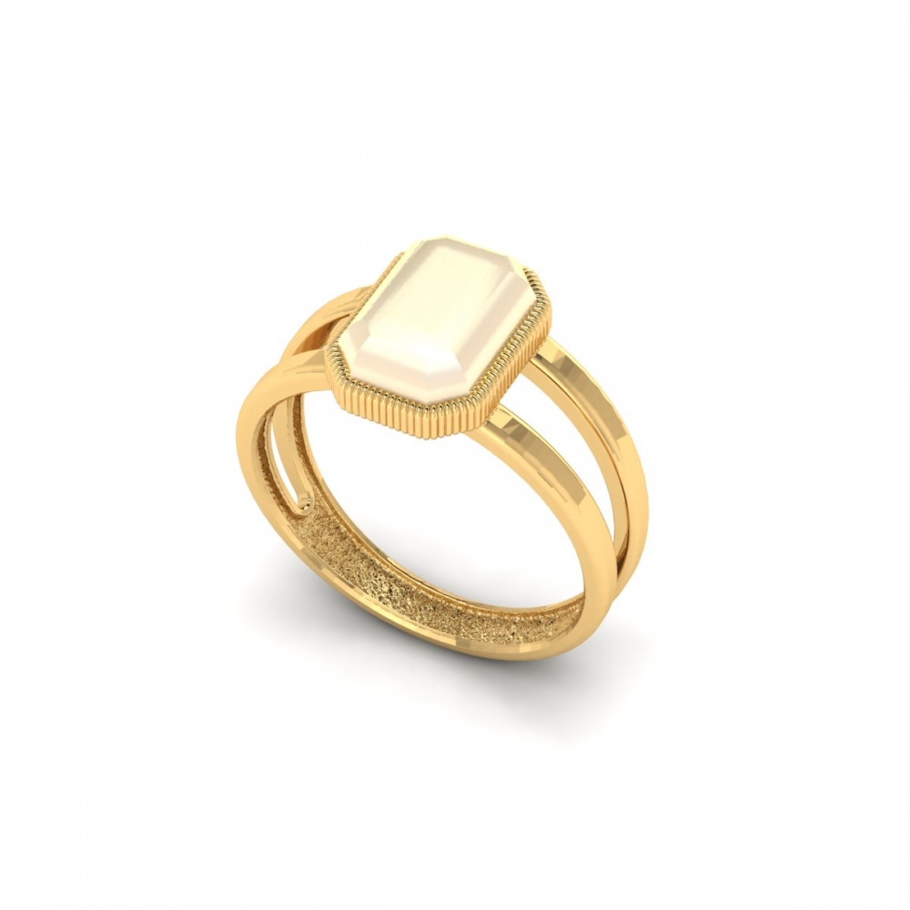 Кольцо R20040ZM с позолотой