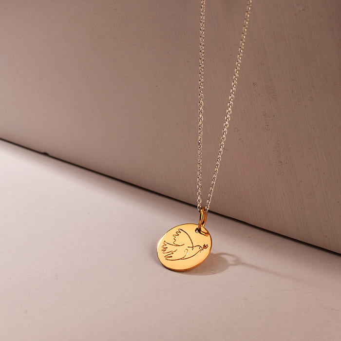 Подвеска ПИКАССО позолота