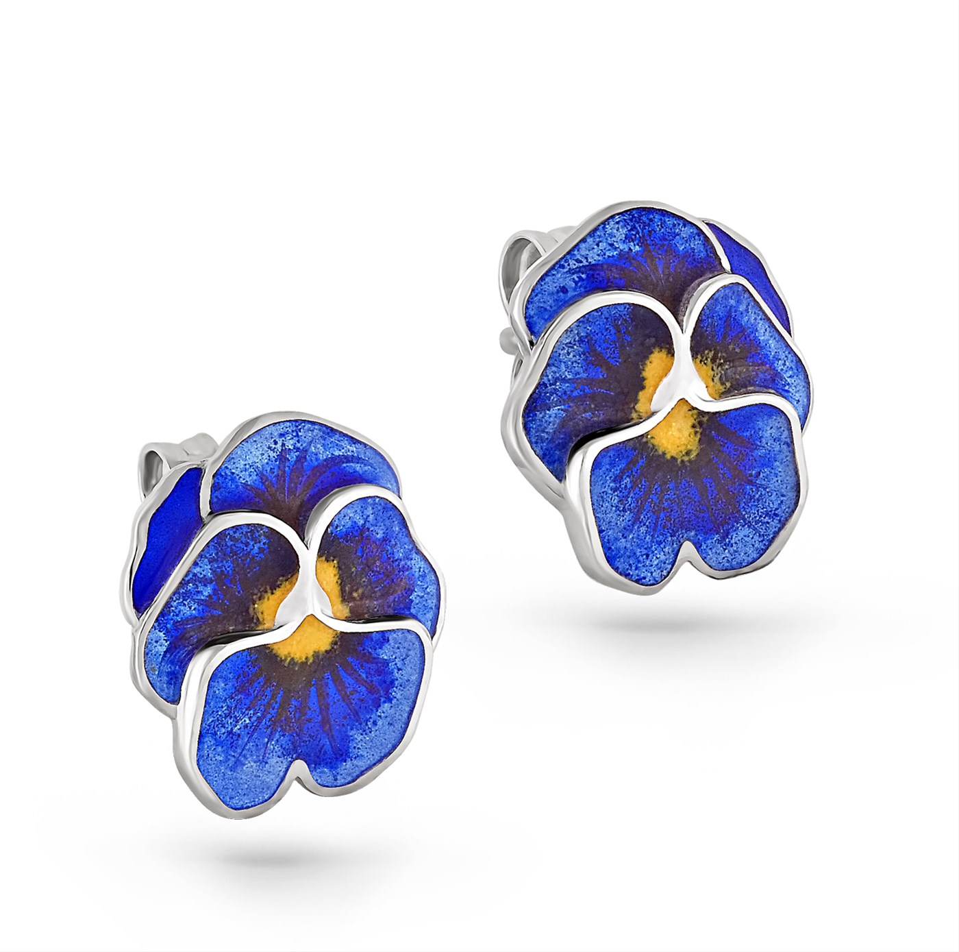 Серьги с горячей эмалью