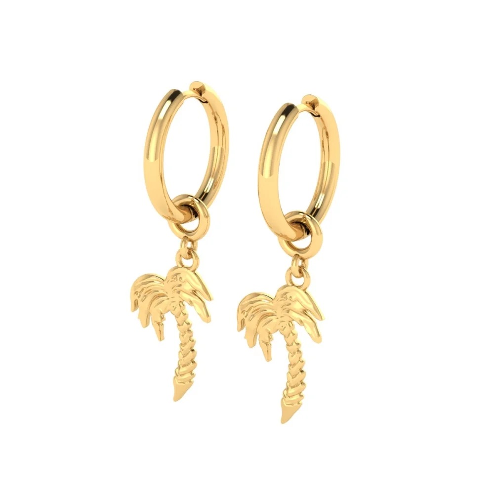 Серьги - конго "Пальмы"