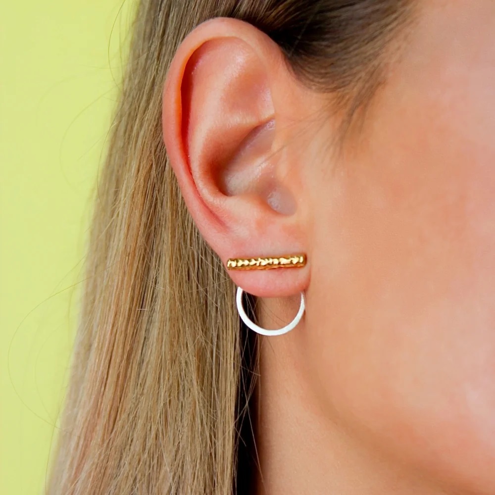 Серьги-джекеты E5016Q